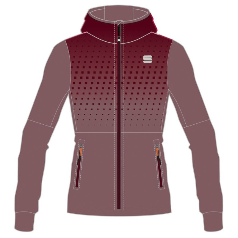 Varm damejakke Sportful Rythmo W mauve/rødvin Varm damejakke Sportful Rythmo W mauve/rødvin